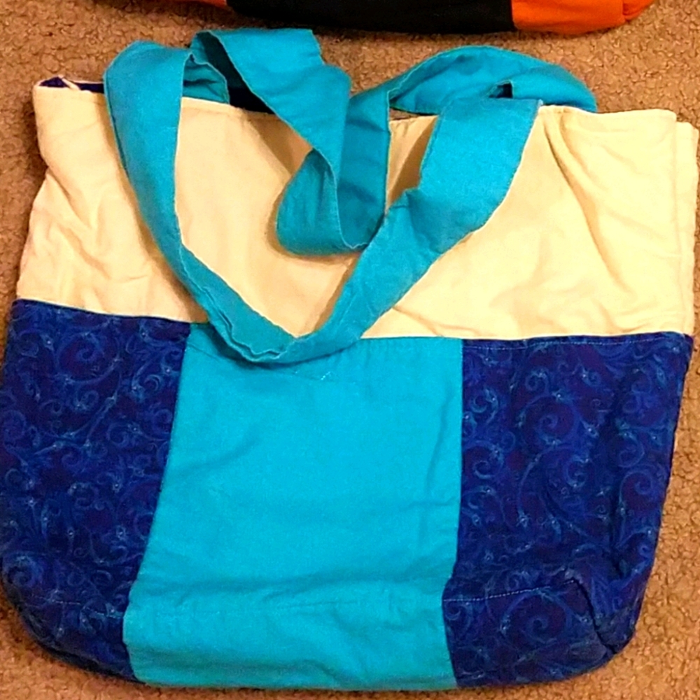 Blue Handmade Fabric tote | Dream